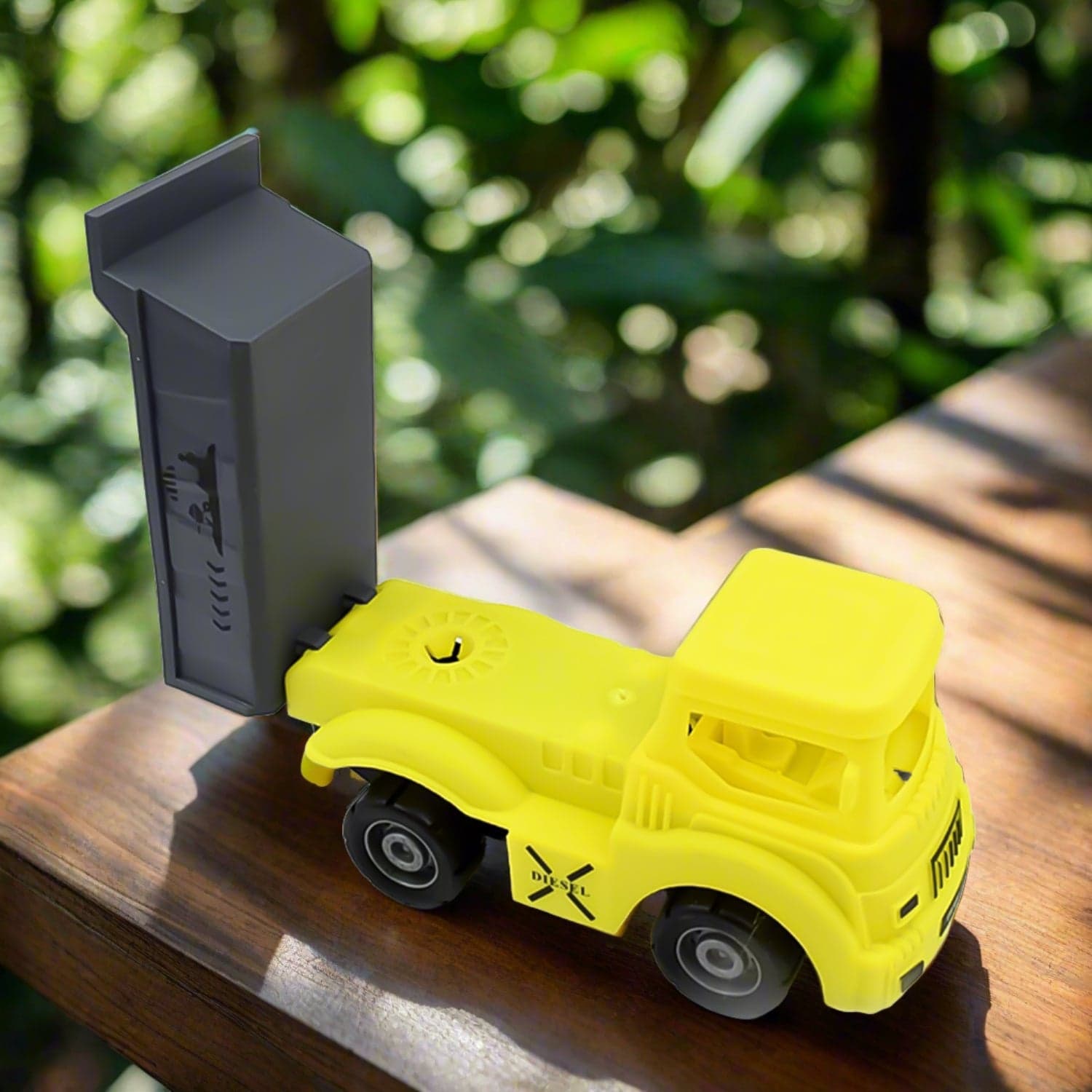 Friction Powered Dumper Toy Truck For Kids (1 Pc) Yellow thumbnail 3