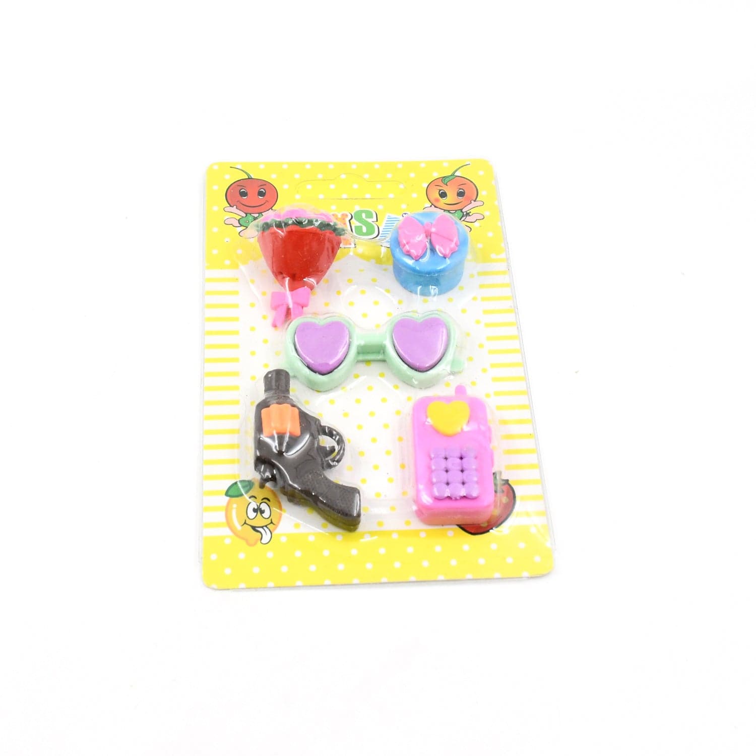 Fancy Colorful Eraser Set for Kids' Parties & School (1 Set, Mixed Design) thumbnail 7