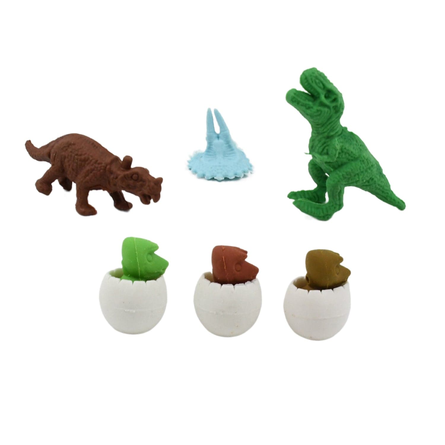 Dinosaur & Egg Shaped 3D Puzzle Erasers of Fun Mini Erasers for Kids (5 Pcs Set) thumbnail 6
