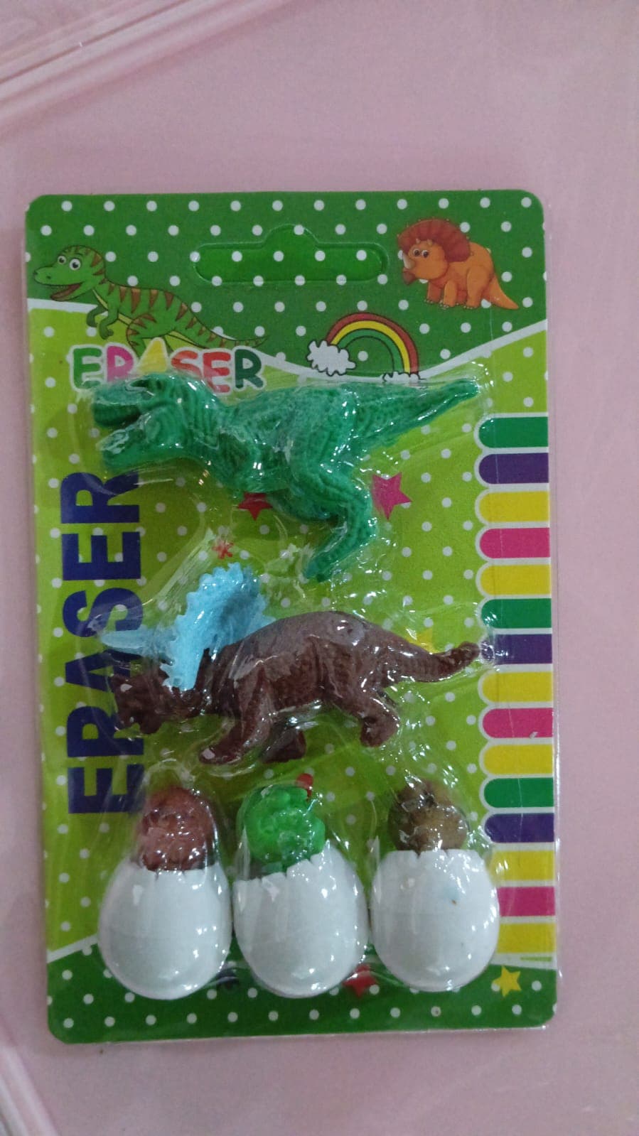 Dinosaur & Egg Shaped 3D Puzzle Erasers of Fun Mini Erasers for Kids (5 Pcs Set) thumbnail 8