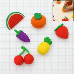 3D Mix Design Fancy & Colorful Erasers of Cute Novelty Eraser Set for Kids & School Prize (1 Set)