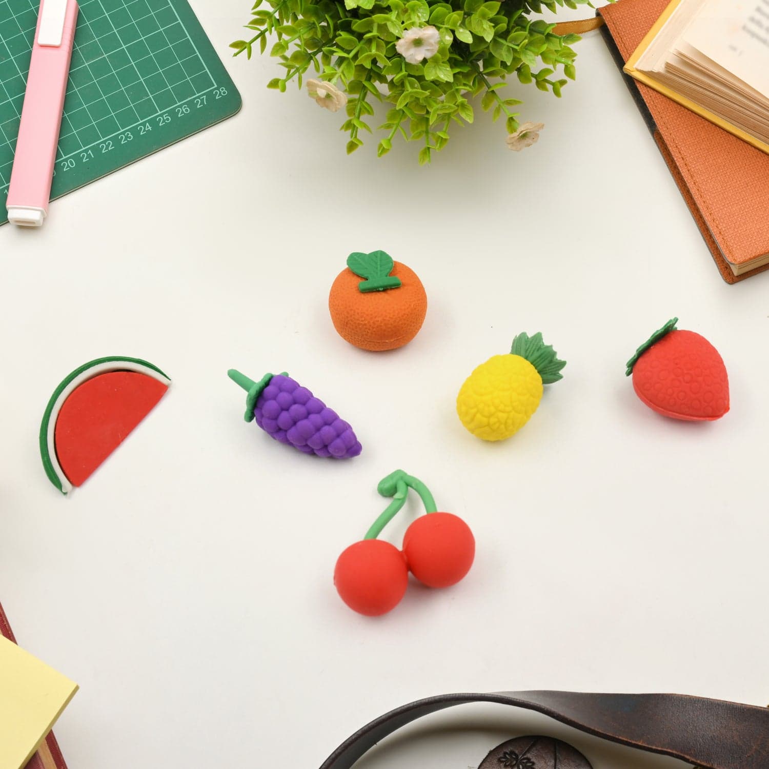 3D Mix Design Fancy & Colorful Erasers of Cute Novelty Eraser Set for Kids & School Prize (1 Set) thumbnail 3