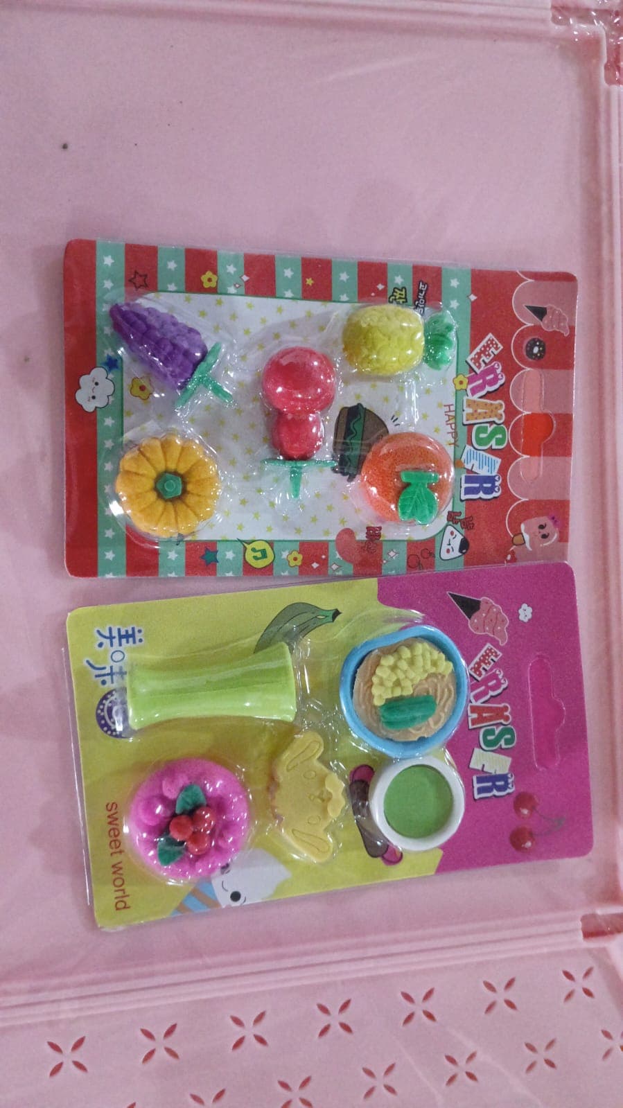 3D Mix Design Fancy & Stylish Colorful Erasers of Cute Novelty Eraser Set for Kids & School Prize (1 Set) thumbnail 11
