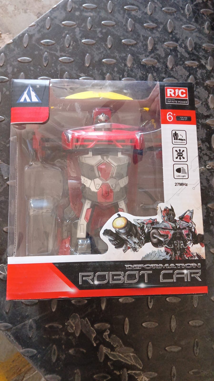 2 In 1 Automatic Robot Converted Remote Control Car With Light Scale 360°Drifting Deformation Robot Car Toy Kids Boys thumbnail 7