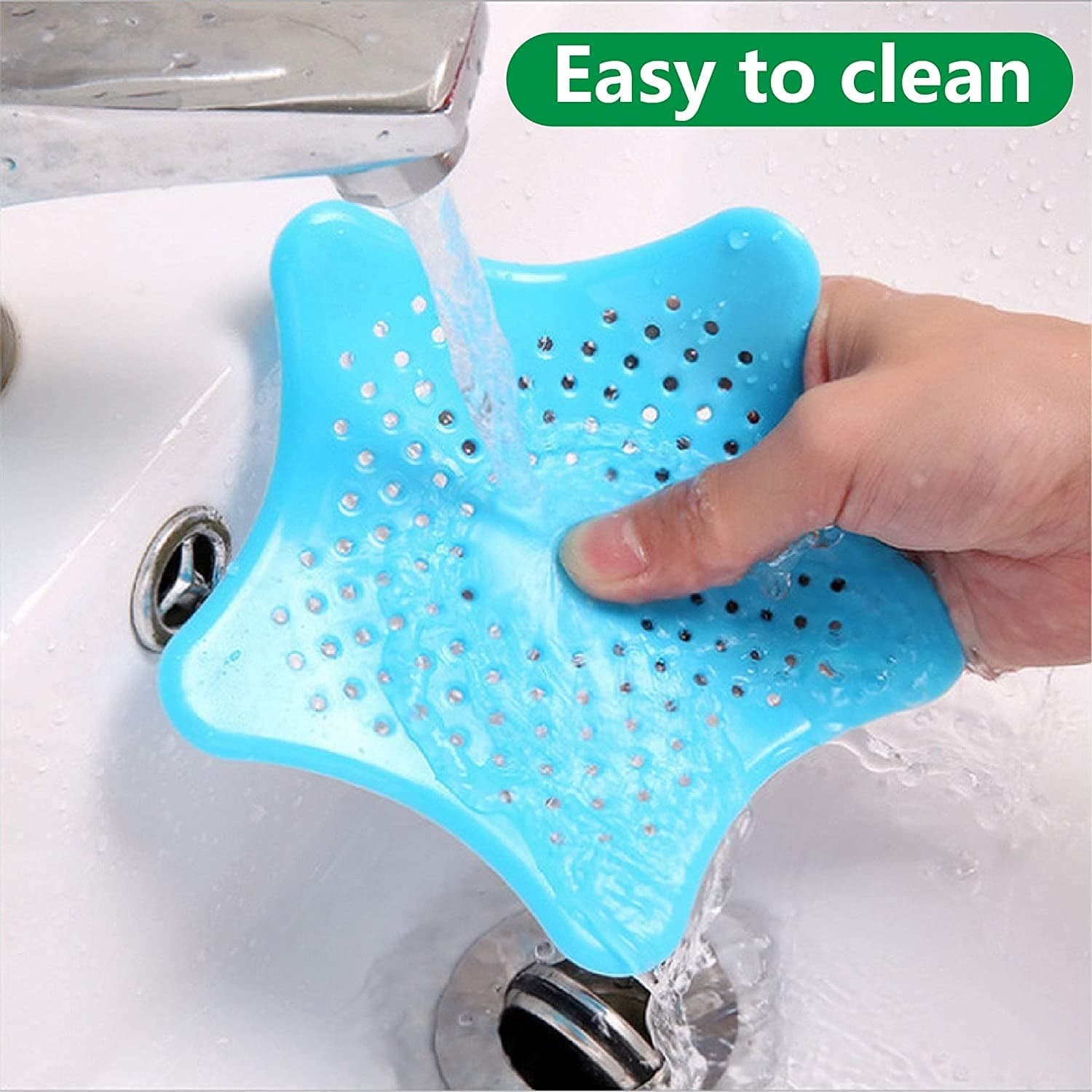 Star Shape Suction Cup Kitchen Bathroom Sink Drain Strainer Hair Stopper Filter thumbnail 7