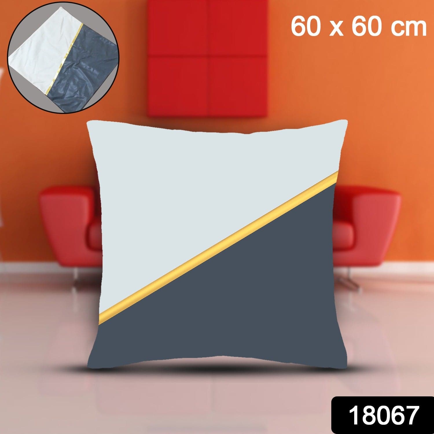 Pillow Covers, Couch Pillows Cover, Soft Pillow Covers (1 Pc / 60 — 60 CM) thumbnail 2