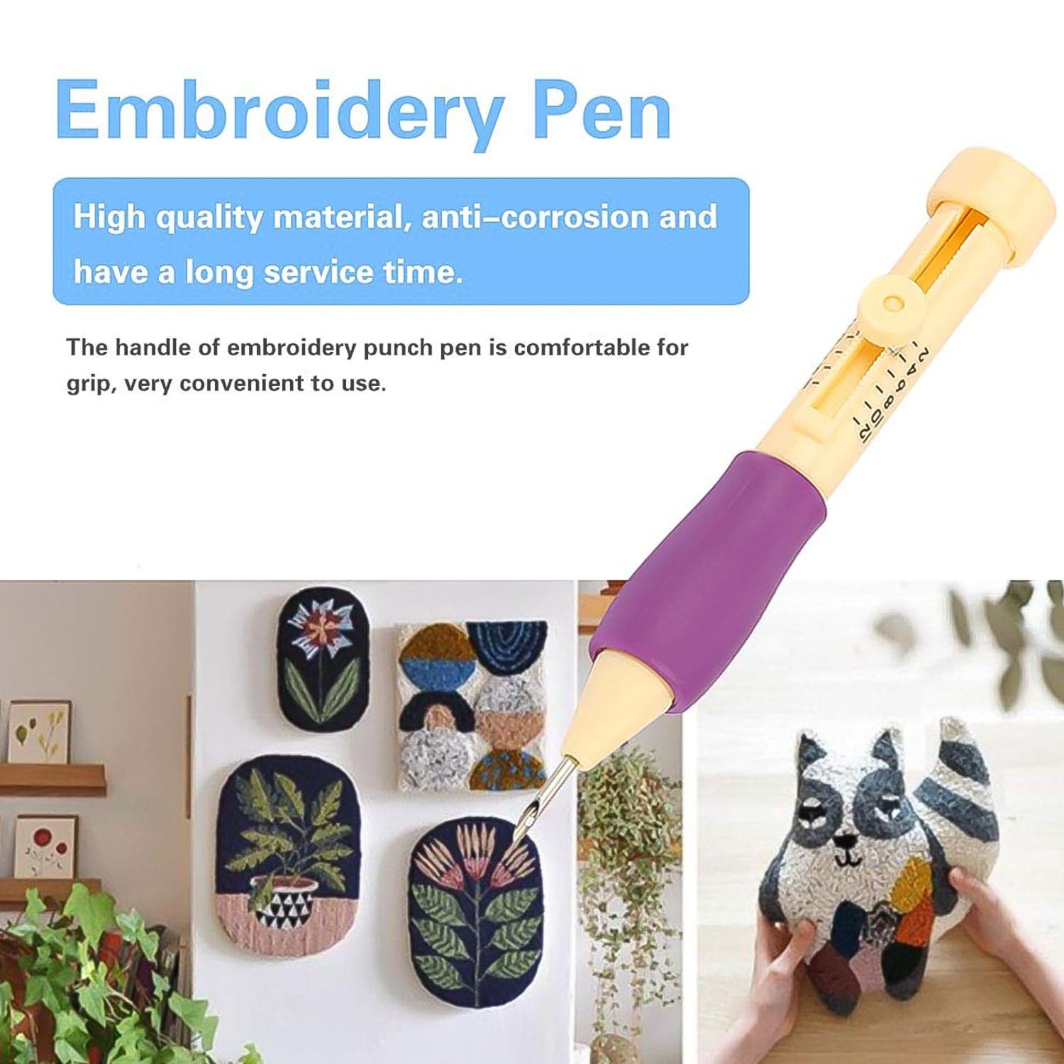 Punch Needle, DIY Craft Punch Needle Set (1 Set) thumbnail 4