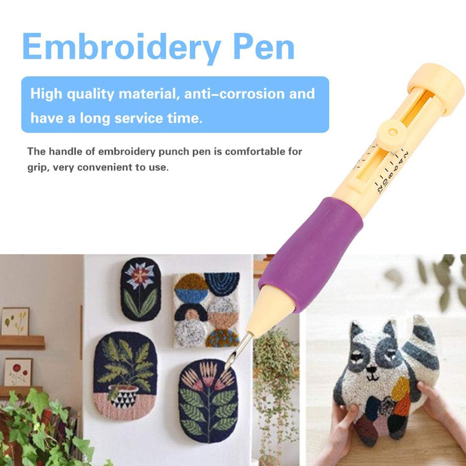Punch Needle, DIY Craft Punch Needle Set (1 Set) thumbnail 7