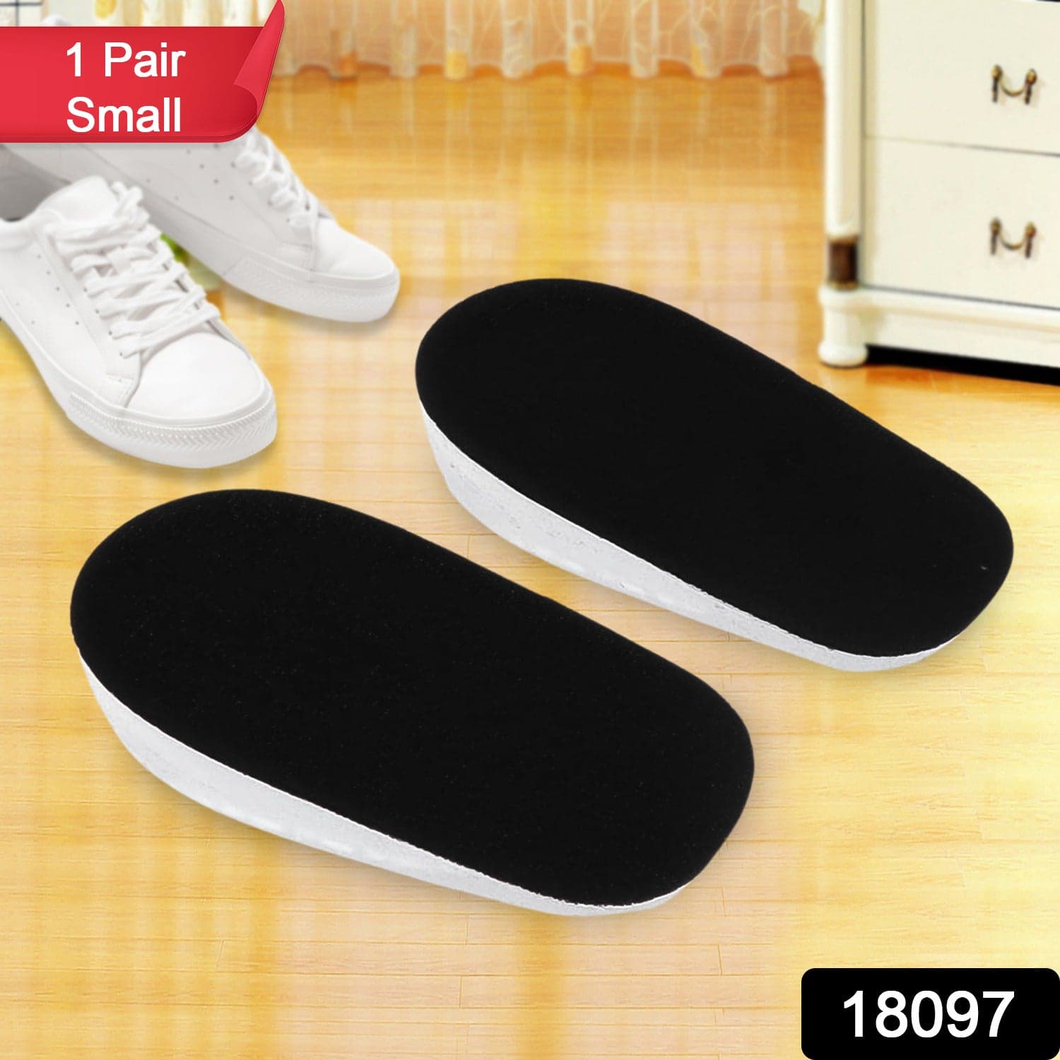 1 Pairs Silicone Heel Pads, Shoes Insole (12—7—2 Cm) thumbnail 2