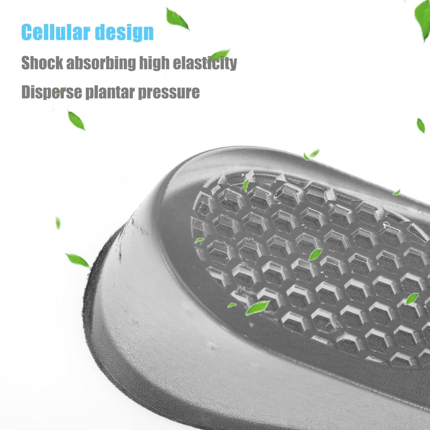 1 Pairs Silicone Heel Pads, Shoes Insole (12—7—2 Cm) thumbnail 4
