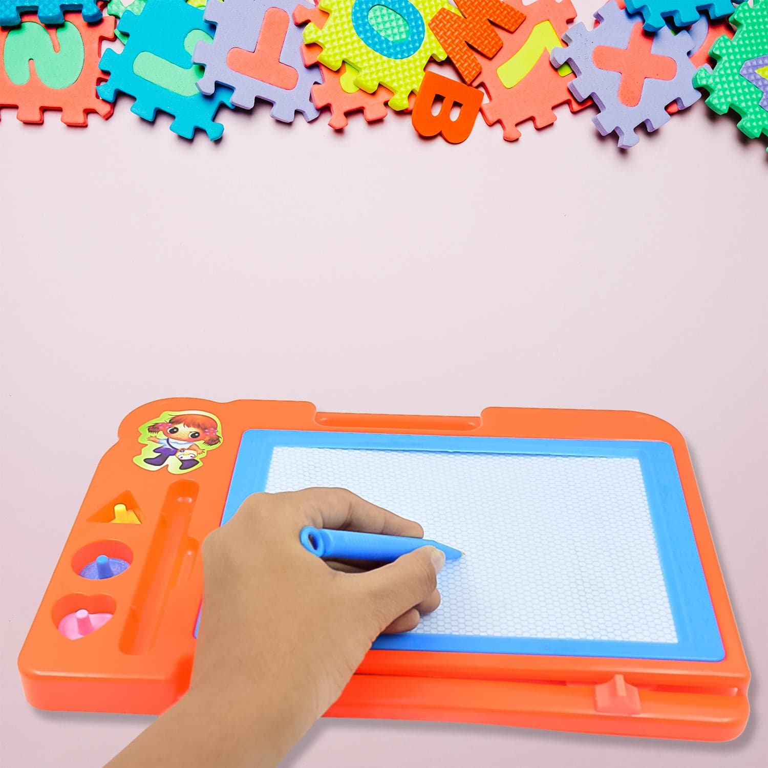 Magnetic Slate Sketch Pad / Board for Kids (1 Pc / 27 — 19 Cm) thumbnail 7