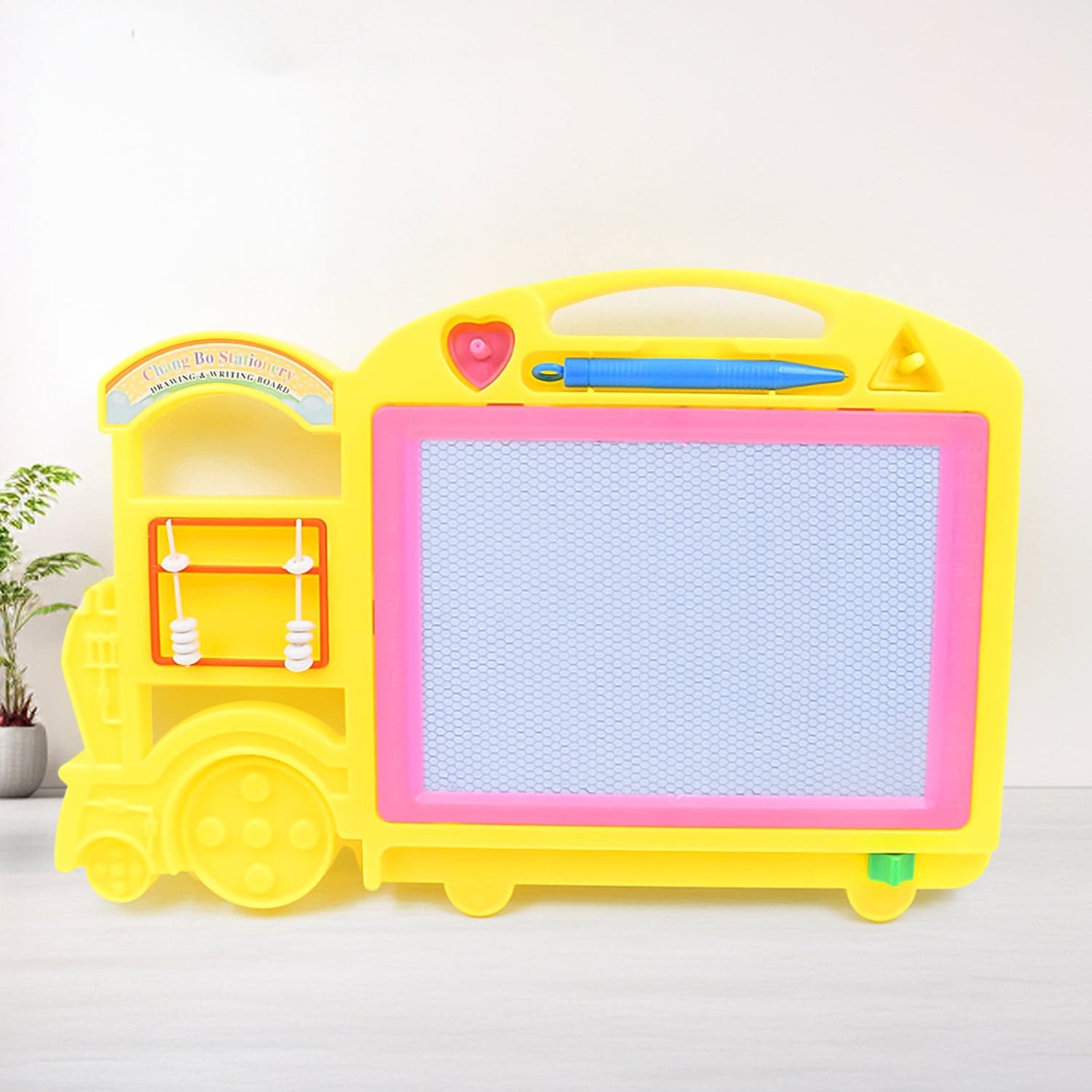 Bus Shape Drawing & Writing Slate Board for Kids (1 pc / 32 — 21 Cm) thumbnail 4