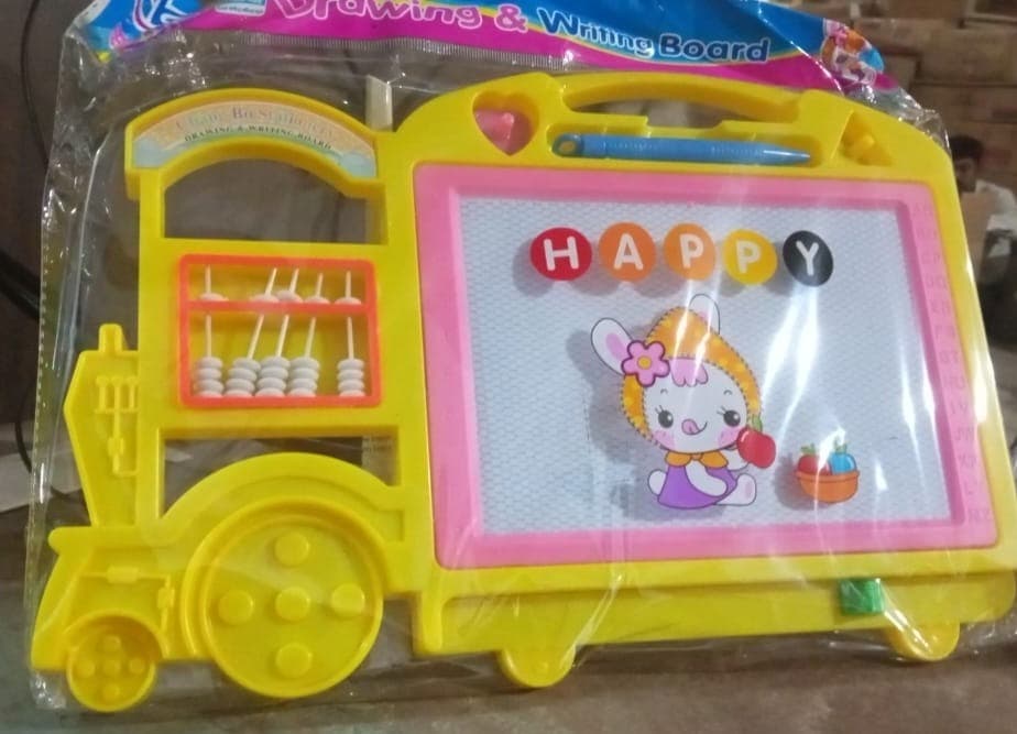 Bus Shape Drawing & Writing Slate Board for Kids (1 pc / 32 — 21 Cm) thumbnail 7