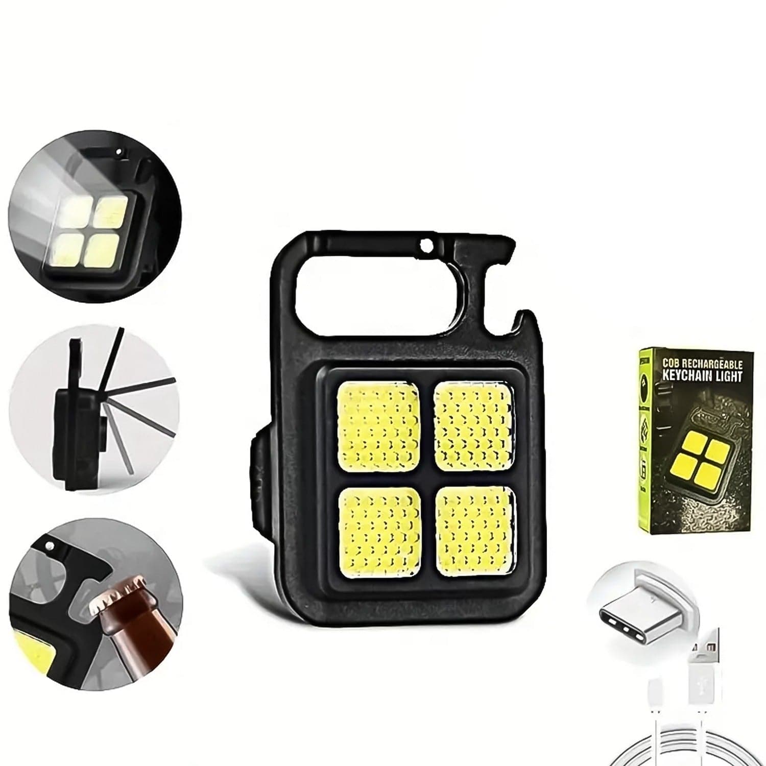 4 Led Mini Keychain Light (1 Pc) thumbnail 1