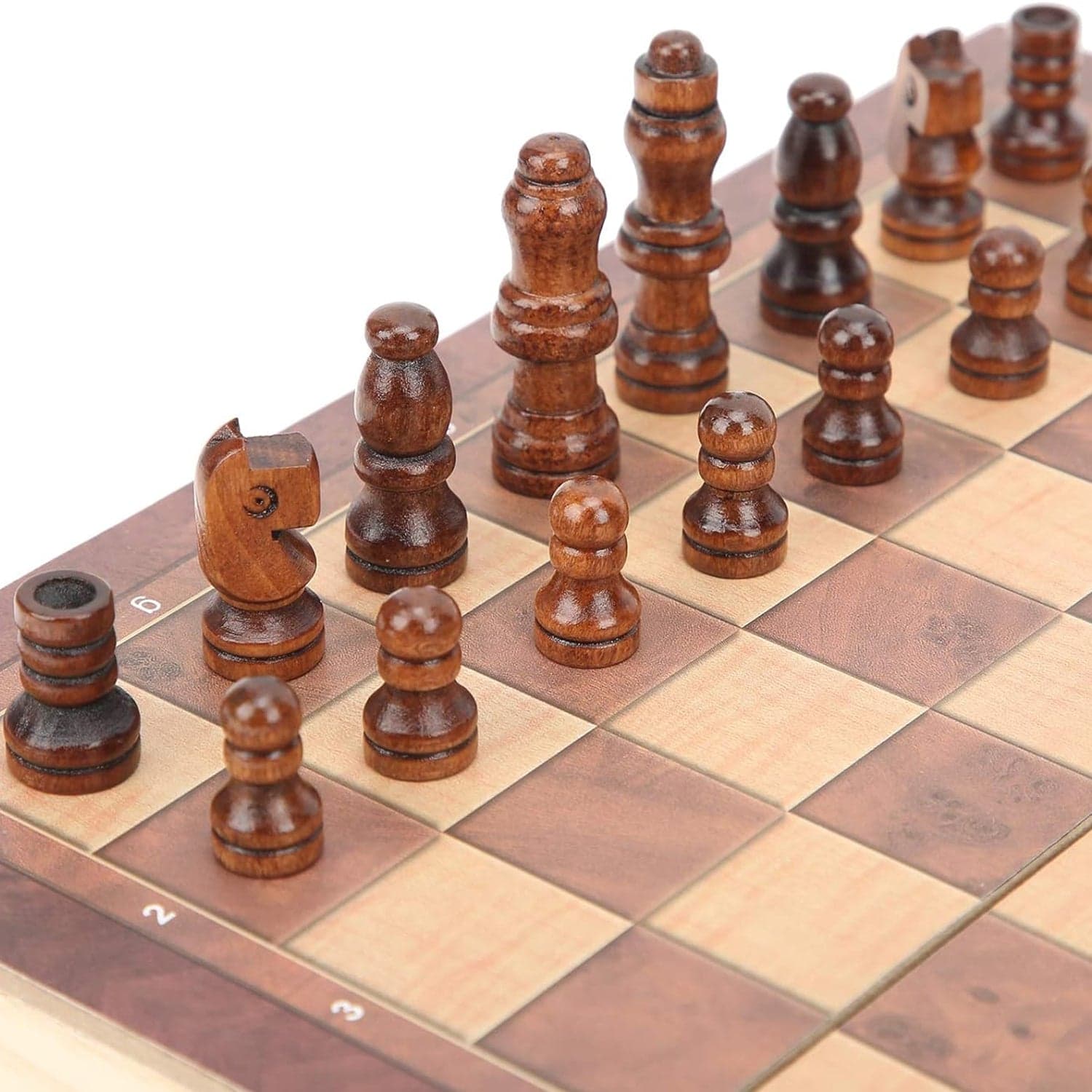 Foldable Wooden Chess Board Set (30 — 30 Cm / 1 Set) thumbnail 3