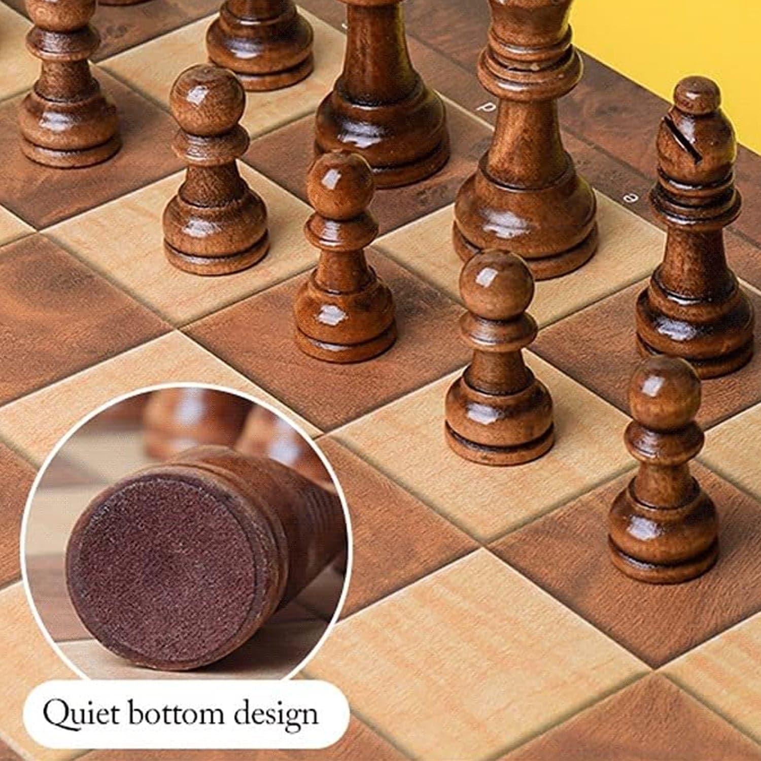Foldable Wooden Chess Board Set (30 — 30 Cm / 1 Set) thumbnail 4