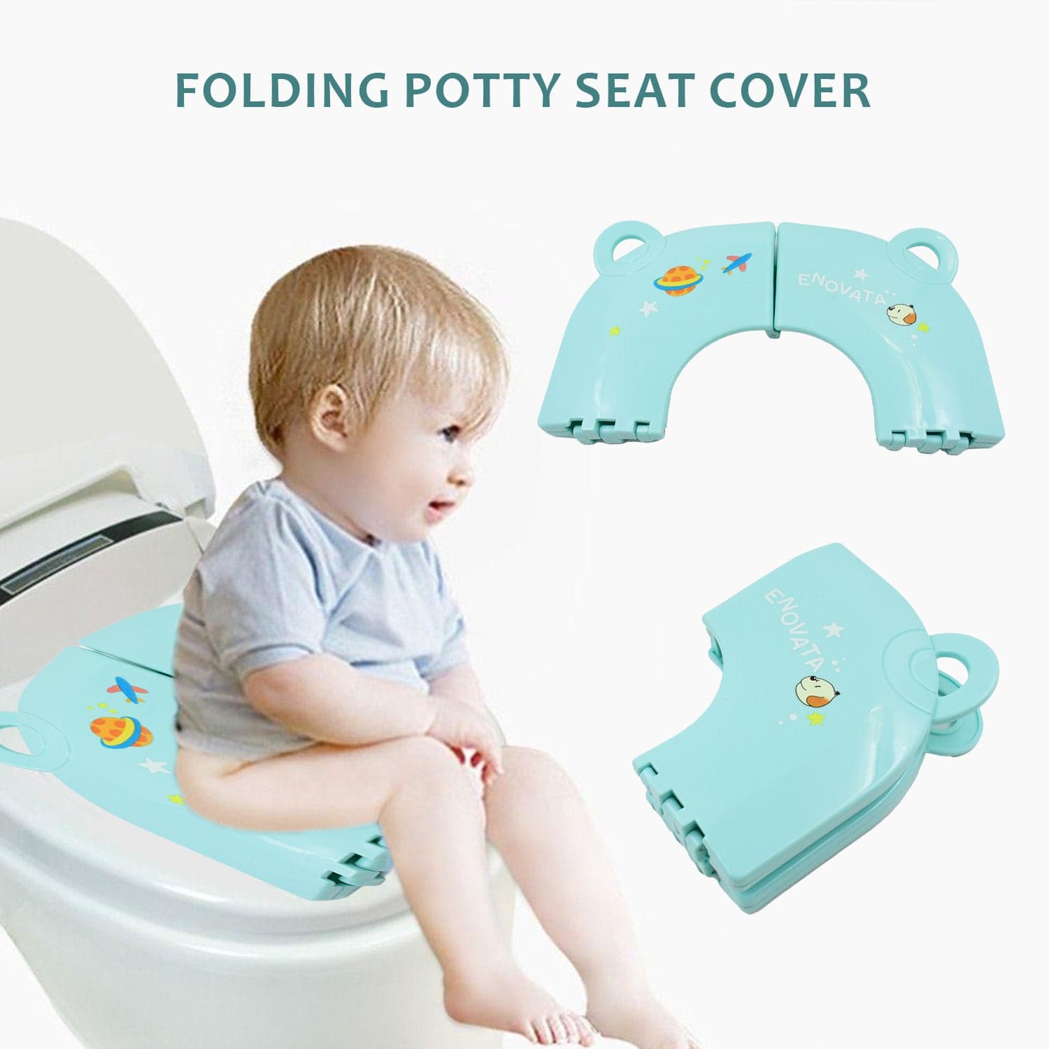 Portable Baby / Kids Toilet Seat Foldable Potty Seat (1 Pc) thumbnail 3