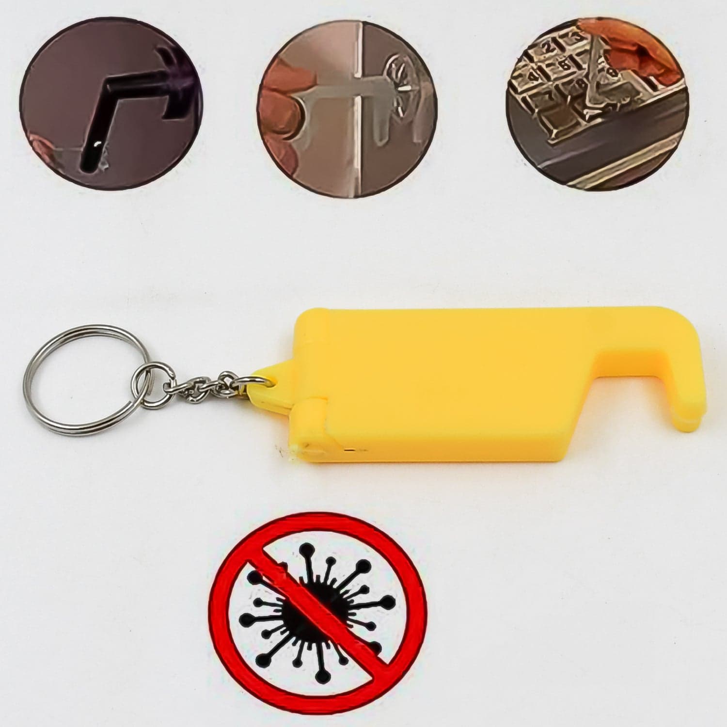 2 in 1 Plastic Keychain with Mobile Stand / Phone Holder (1 Pc / Multicolor) thumbnail 3