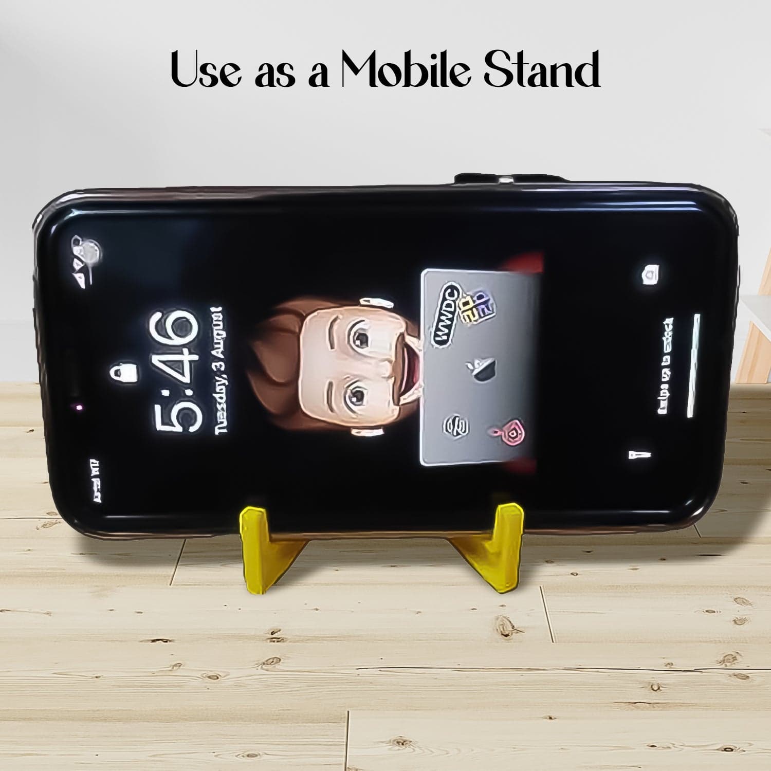 2 in 1 Plastic Keychain with Mobile Stand / Phone Holder (1 Pc / Multicolor) thumbnail 5