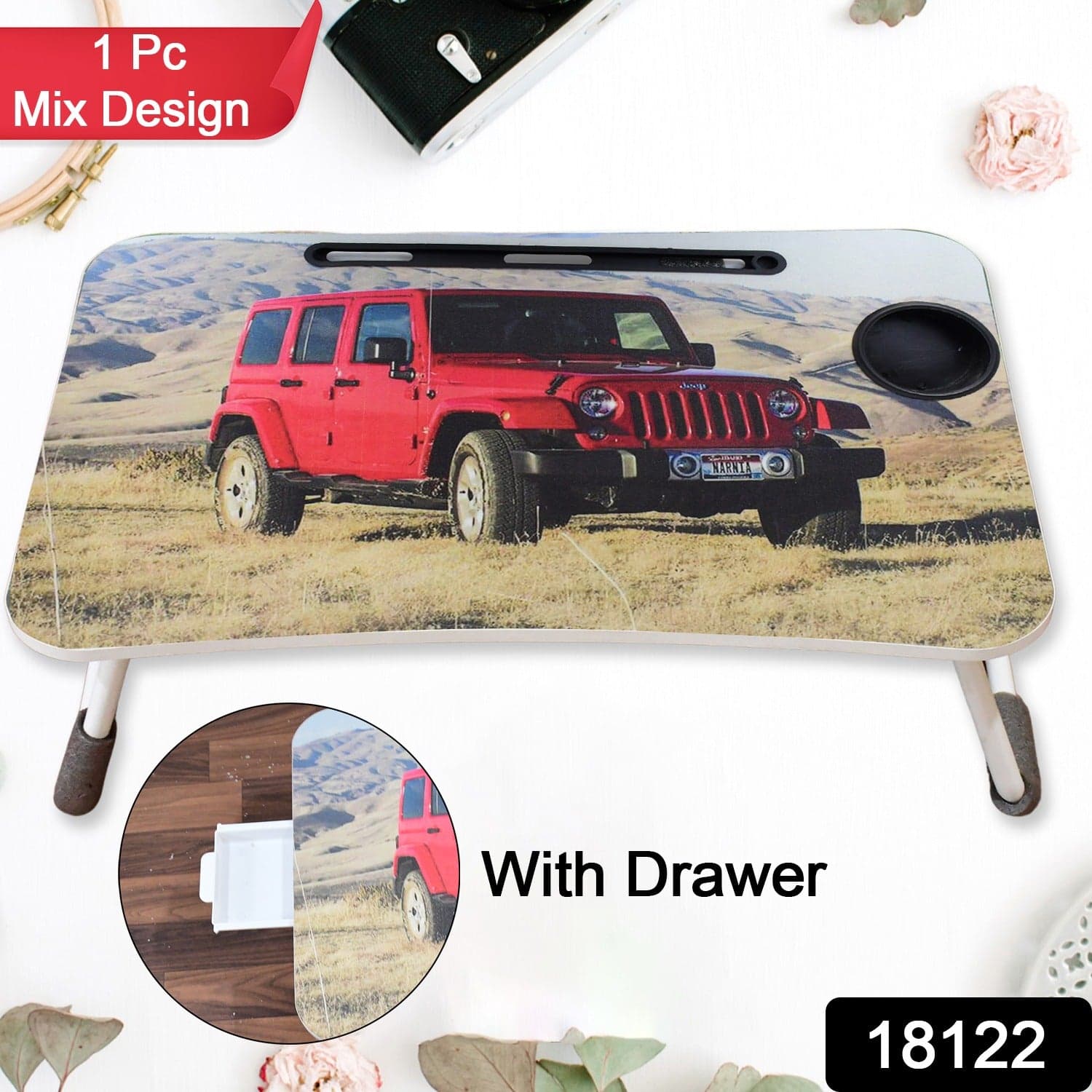 Multi-Purpose Laptop Desk For Study And Reading With Foldable ID-18122 thumbnail 2