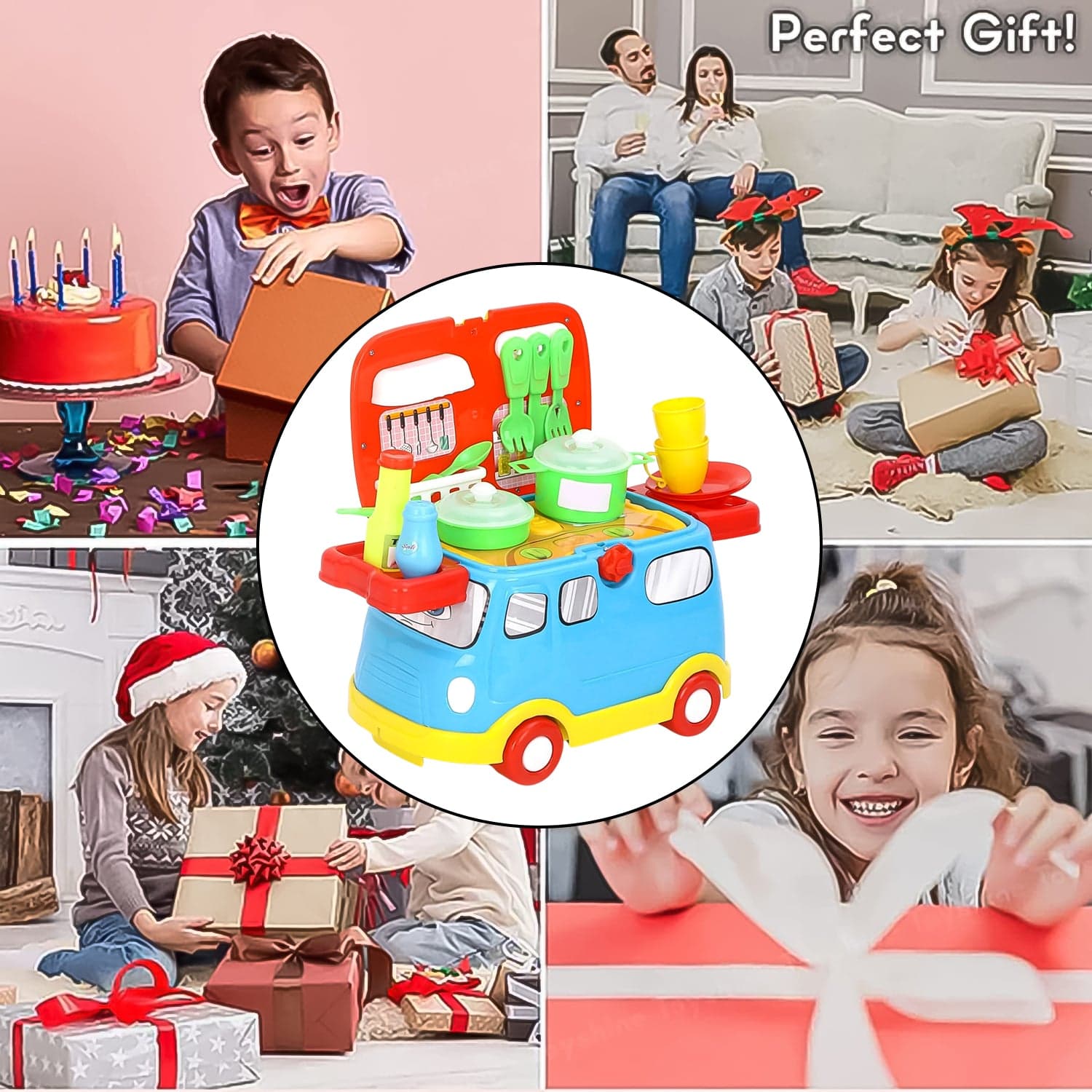 Kitchen Vehicle Set Toy for Kids Big Cooking (21 Pcs Set) thumbnail 3