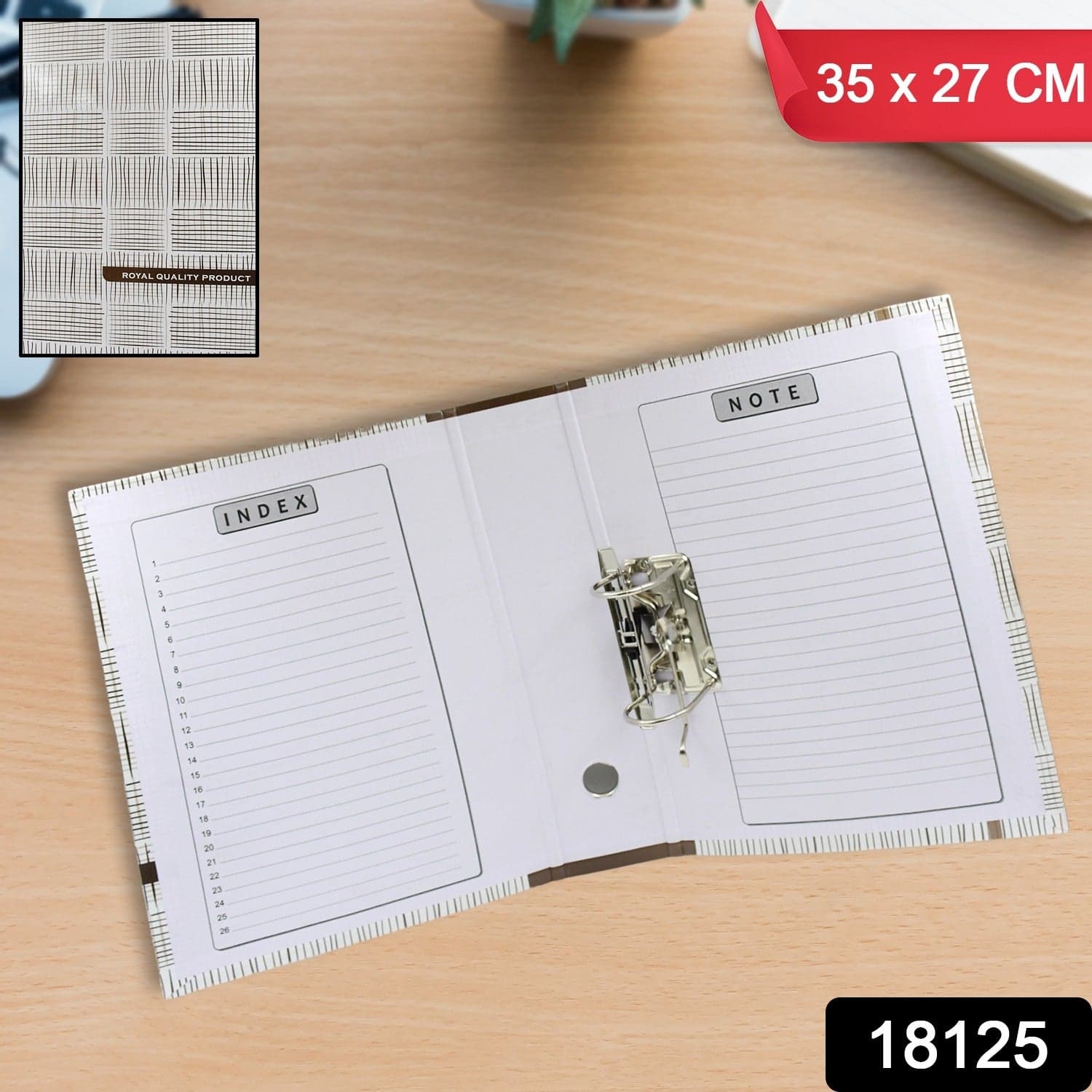 Office Lever Arch Binder Box File Organizer for Documents (35—27 Cm, 1 Pc) thumbnail 2