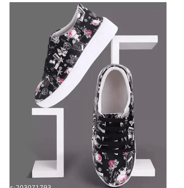 LifeO -Girl's Sneakers Printed Casual Shoe (Party Wear, Dancing, Running Shoe, Casual thumbnail 1