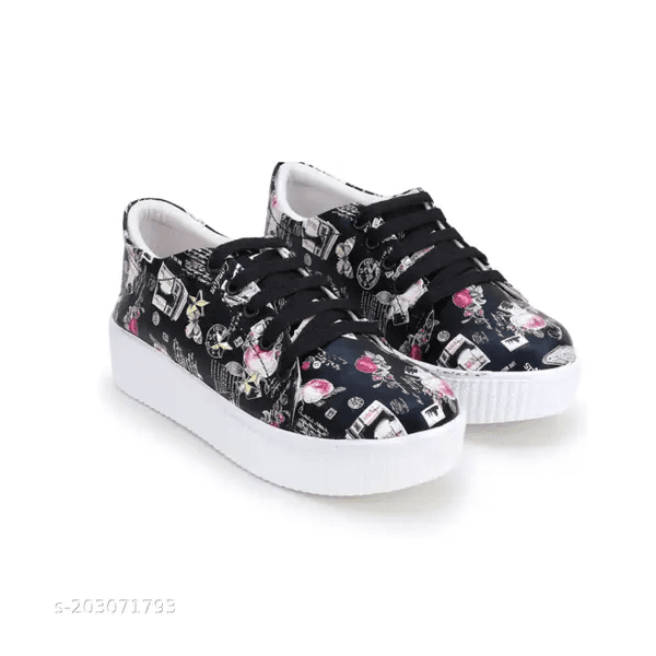 LifeO -Girl's Sneakers Printed Casual Shoe (Party Wear, Dancing, Running Shoe, Casual thumbnail 2