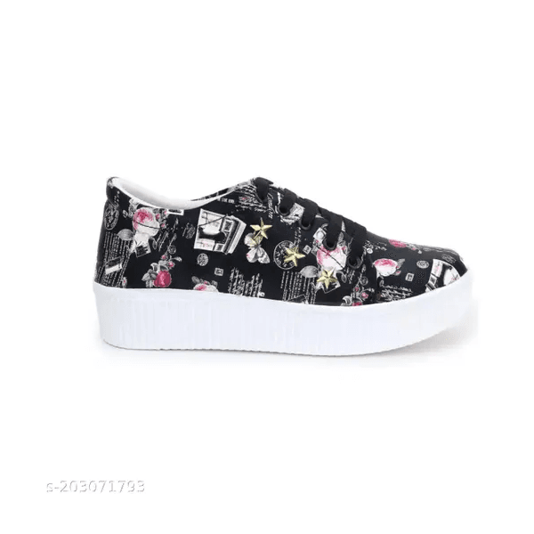 LifeO -Girl's Sneakers Printed Casual Shoe (Party Wear, Dancing, Running Shoe, Casual thumbnail 3
