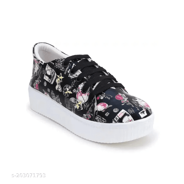 LifeO -Girl's Sneakers Printed Casual Shoe (Party Wear, Dancing, Running Shoe, Casual thumbnail 4