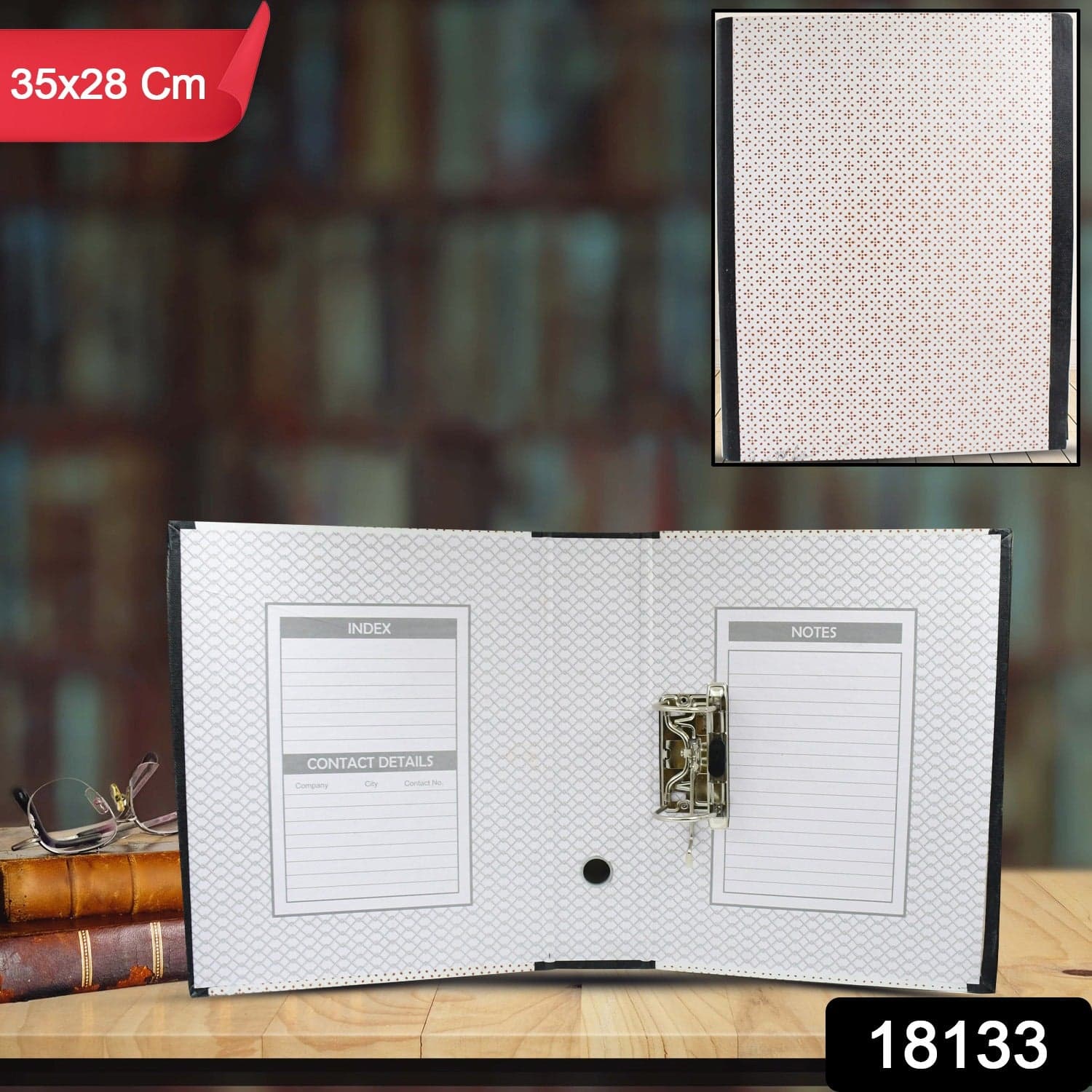 Button Clip Box File Paper Holder Organizer, School Office Home For Documents (35—28 Cm / 1 Pc / Moq :- 4 Pc thumbnail 2