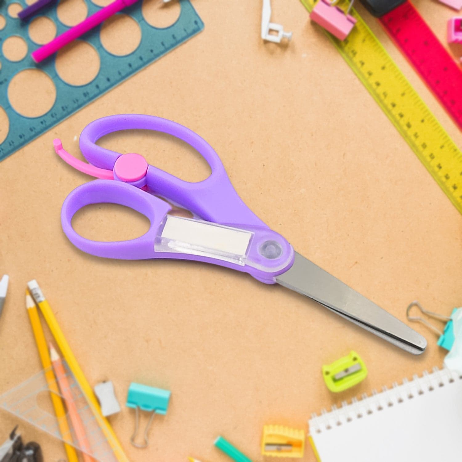 Multipurpose Scissors | Comfort Grip Handle And Stainless Steel Blades (1 Pc / Mix Color & Design) thumbnail 3