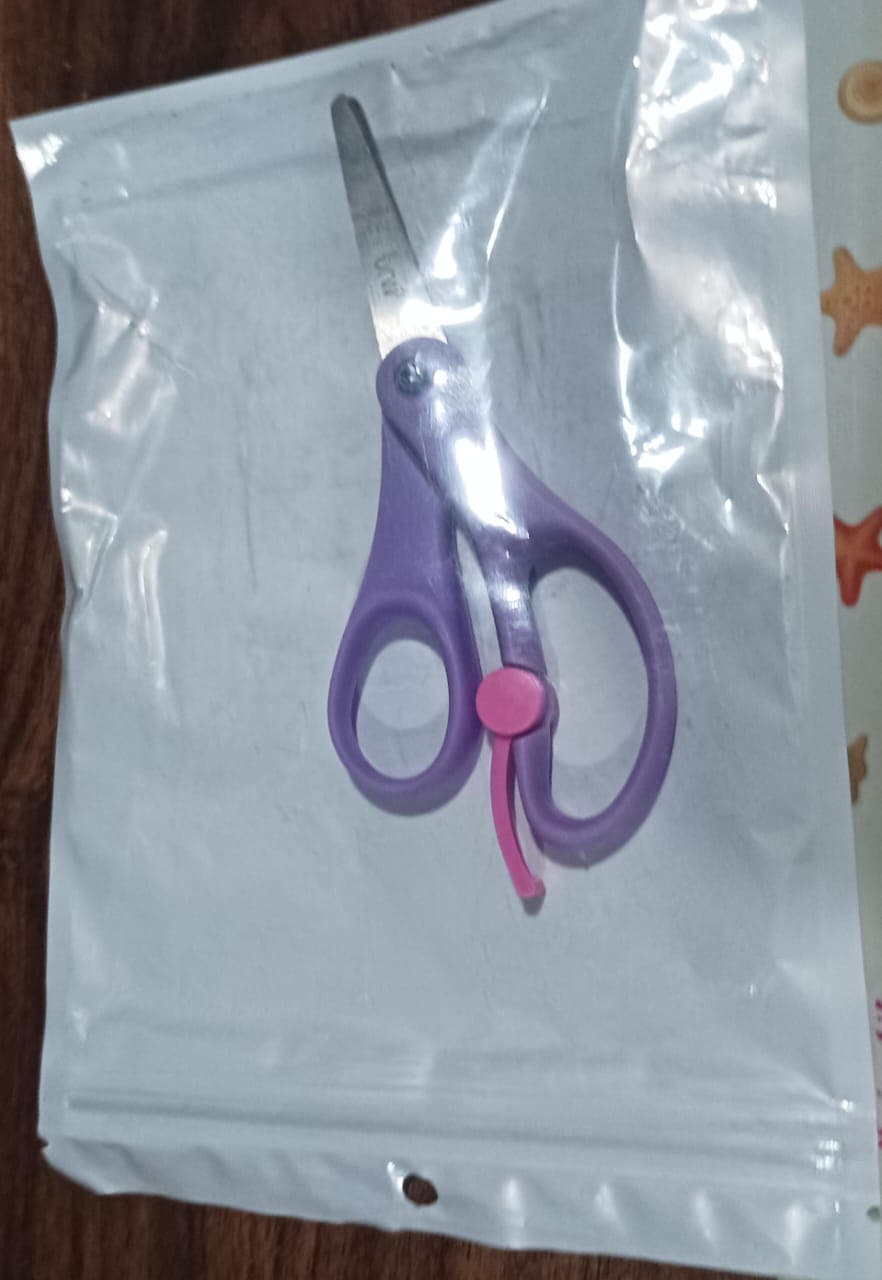 Multipurpose Scissors | Comfort Grip Handle And Stainless Steel Blades (1 Pc / Mix Color & Design) thumbnail 7
