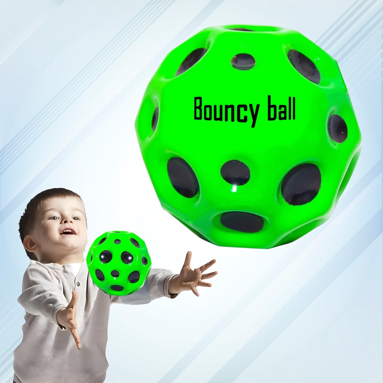 Rubber Super Bouncy Coral Star Anti Stress Ball Multicolor (1 Pc) thumbnail 1