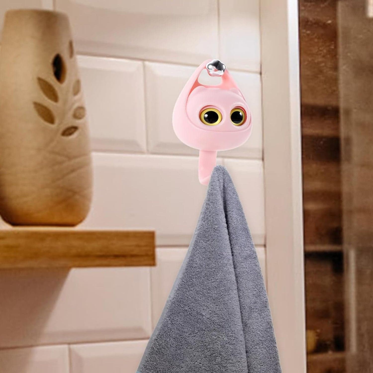 Creative Adhesive Coat Hook Wink Cat Hook (1 Pc) thumbnail 5