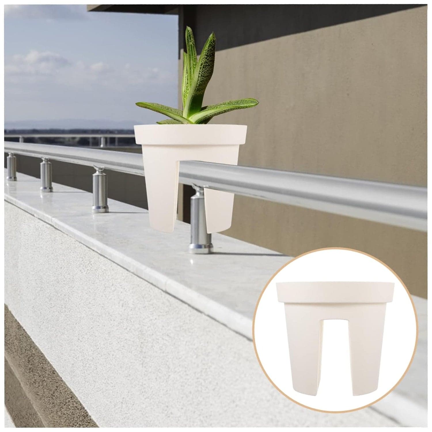 Riding Pot Bling Decor Creative Flowerpot Balcony Flower Pot Holder (1 Pc / MOQ :- 2 Pc) thumbnail 3