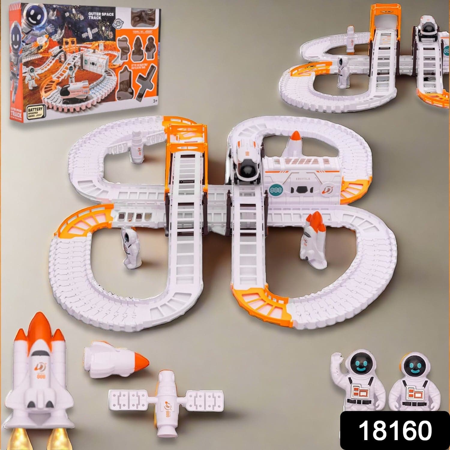 Outer Space Race Track Set for Kids Toys (1 Set) thumbnail 2