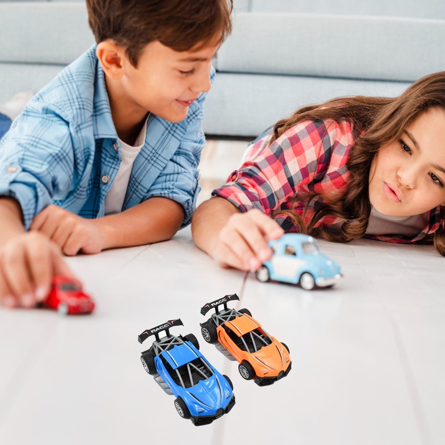 Mini Pull Back Racing Car Widely Used By Kids & Children (8 Pcs Set / Mix Color) thumbnail 4