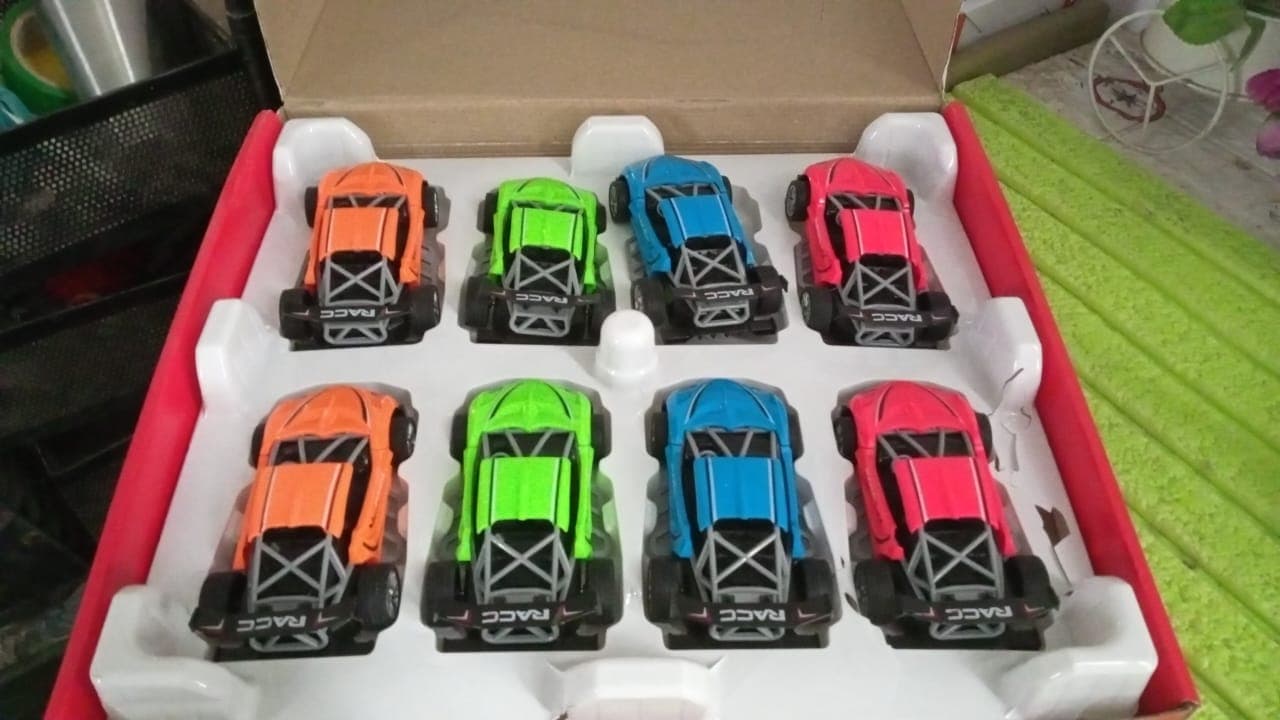 Mini Pull Back Racing Car Widely Used By Kids & Children (8 Pcs Set / Mix Color) thumbnail 8