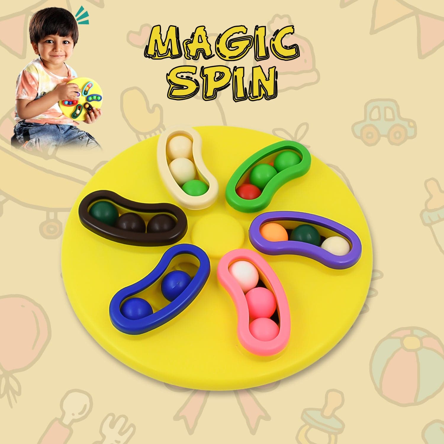 Magic Spin Round Rotating Puzzle Game (1 Pc) thumbnail 1