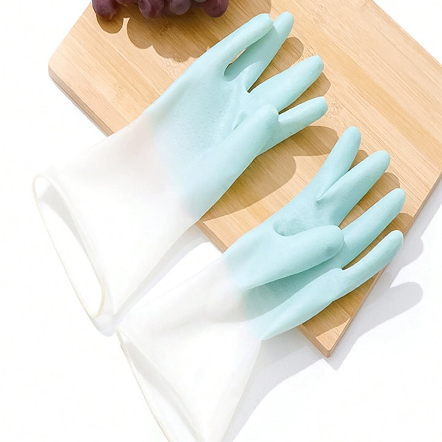 Small Household Cleaning Gloves, Rubber Gloves (2 Pc Set) thumbnail 5