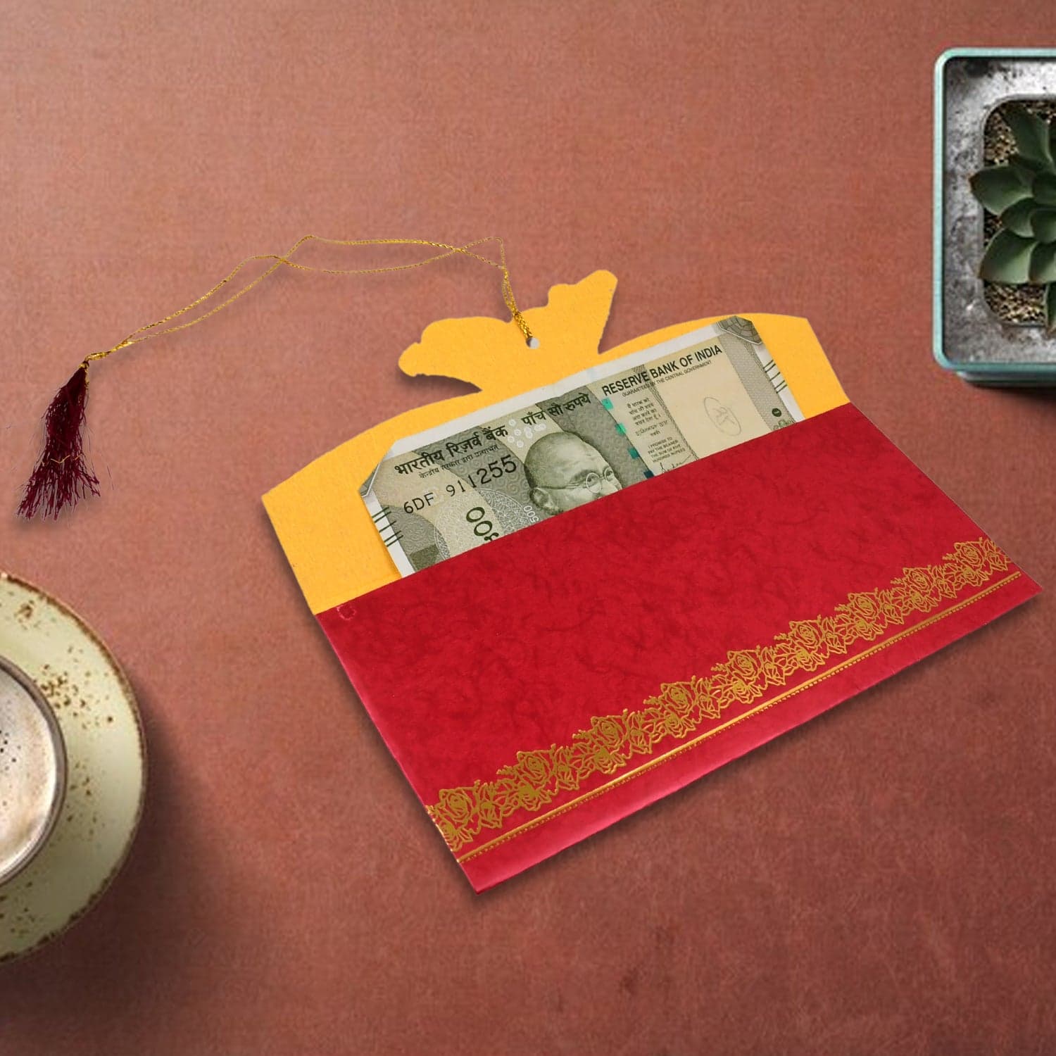 Wedding Gift Card / Cover (1 Pc / Multicolour) thumbnail 6
