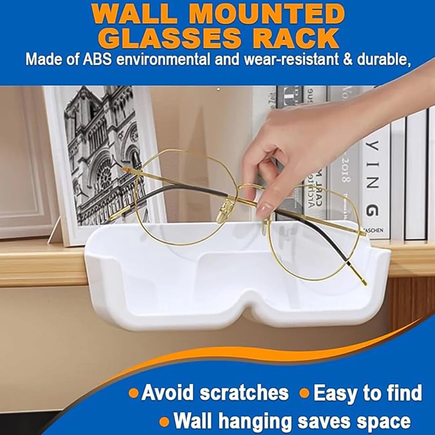 Wall Mounted Sunglasses Holder (4 Pcs Set) thumbnail 4