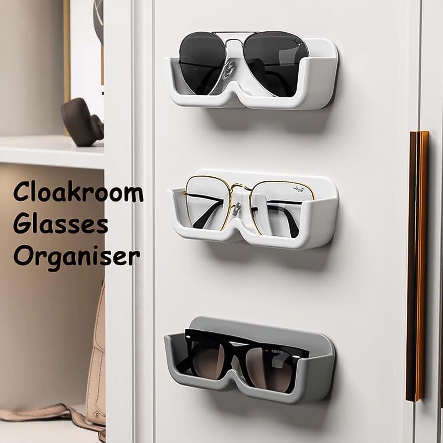 Wall Mounted Sunglasses Holder (4 Pcs Set) thumbnail 5