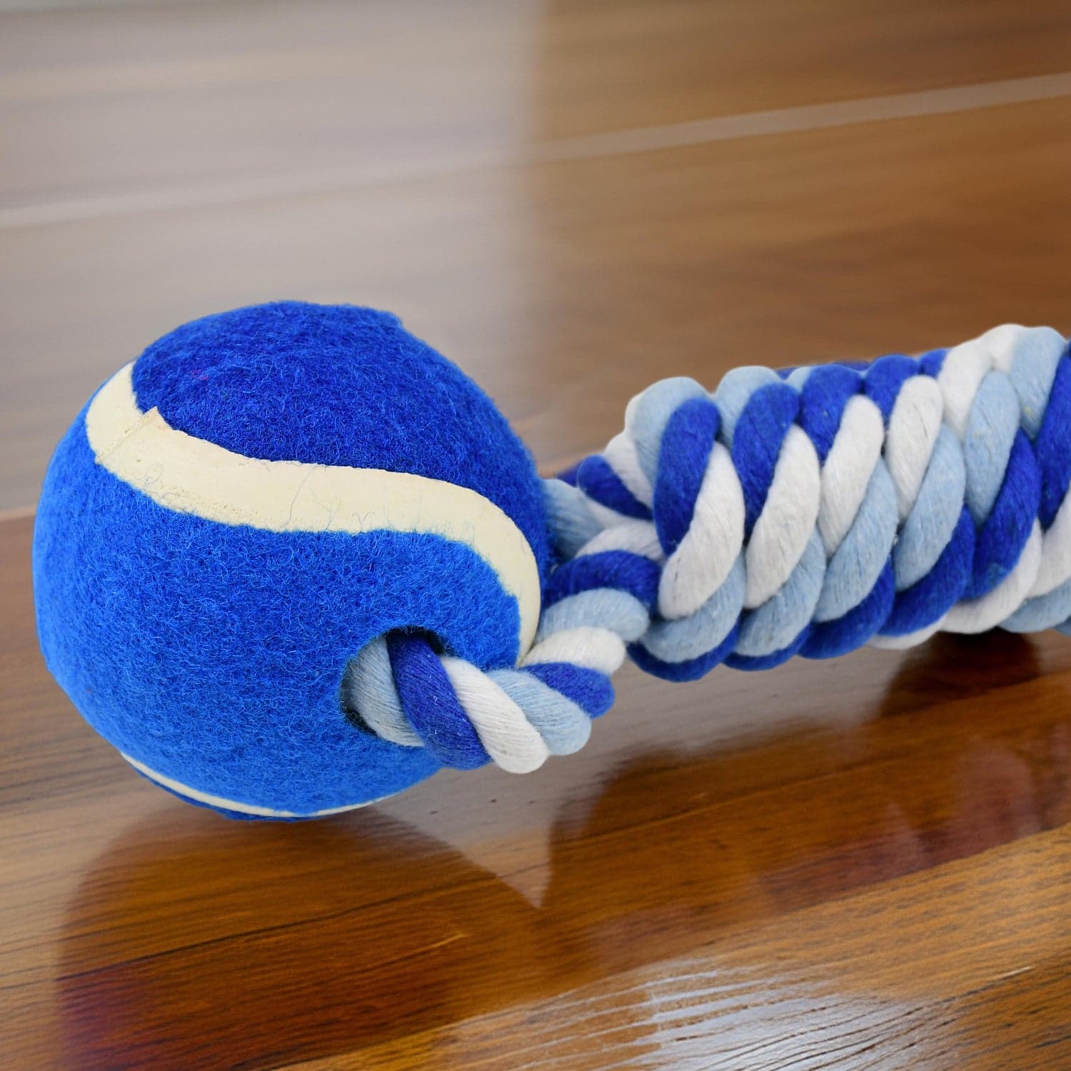 Durable Cotton Rope Dog Toy Two-Way Ball Design (1 Pc) thumbnail 3