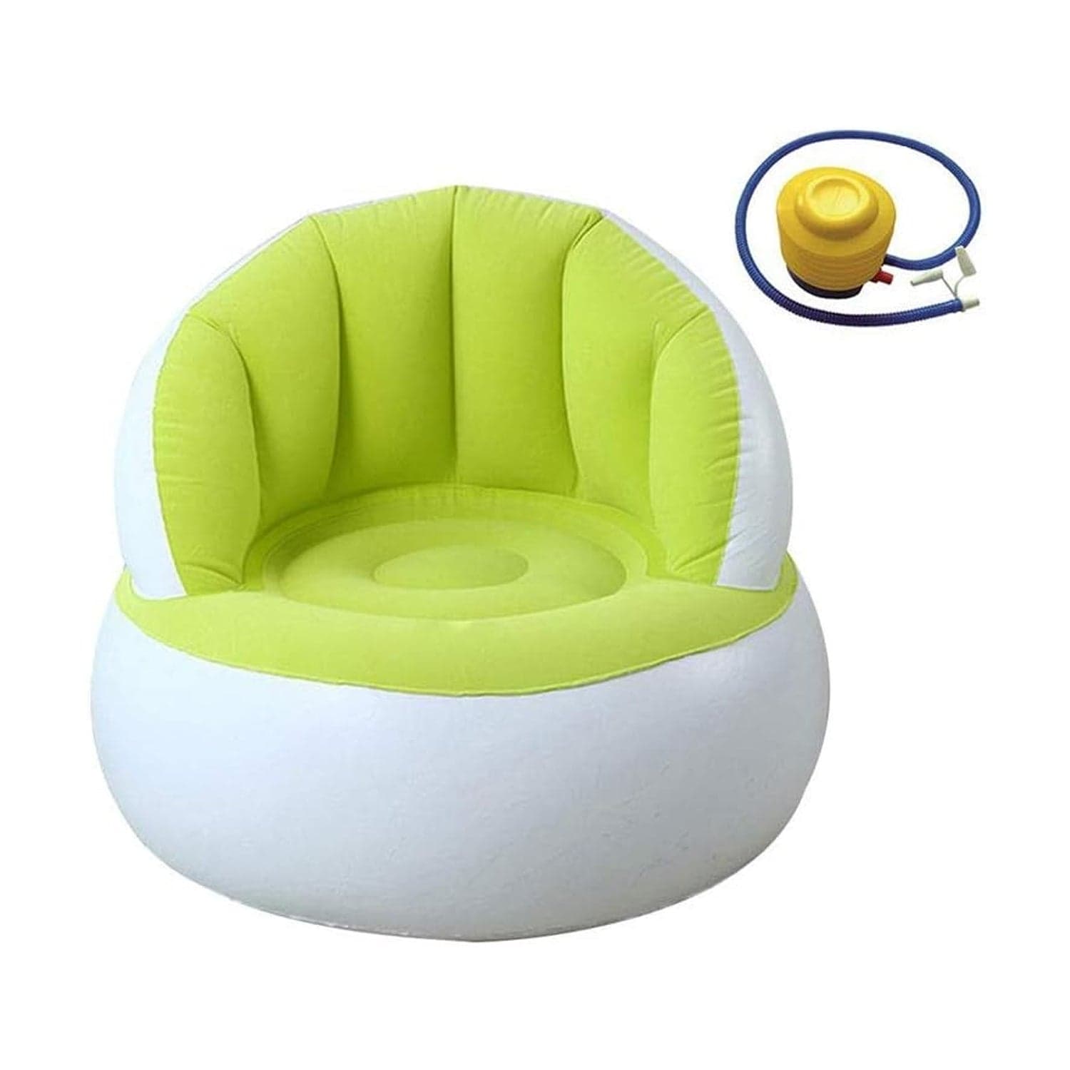 Kids inflatable sofa chair with backrest & Foot Air Pump with Hose (1 Set / 85x74 Cm Approx) thumbnail 9