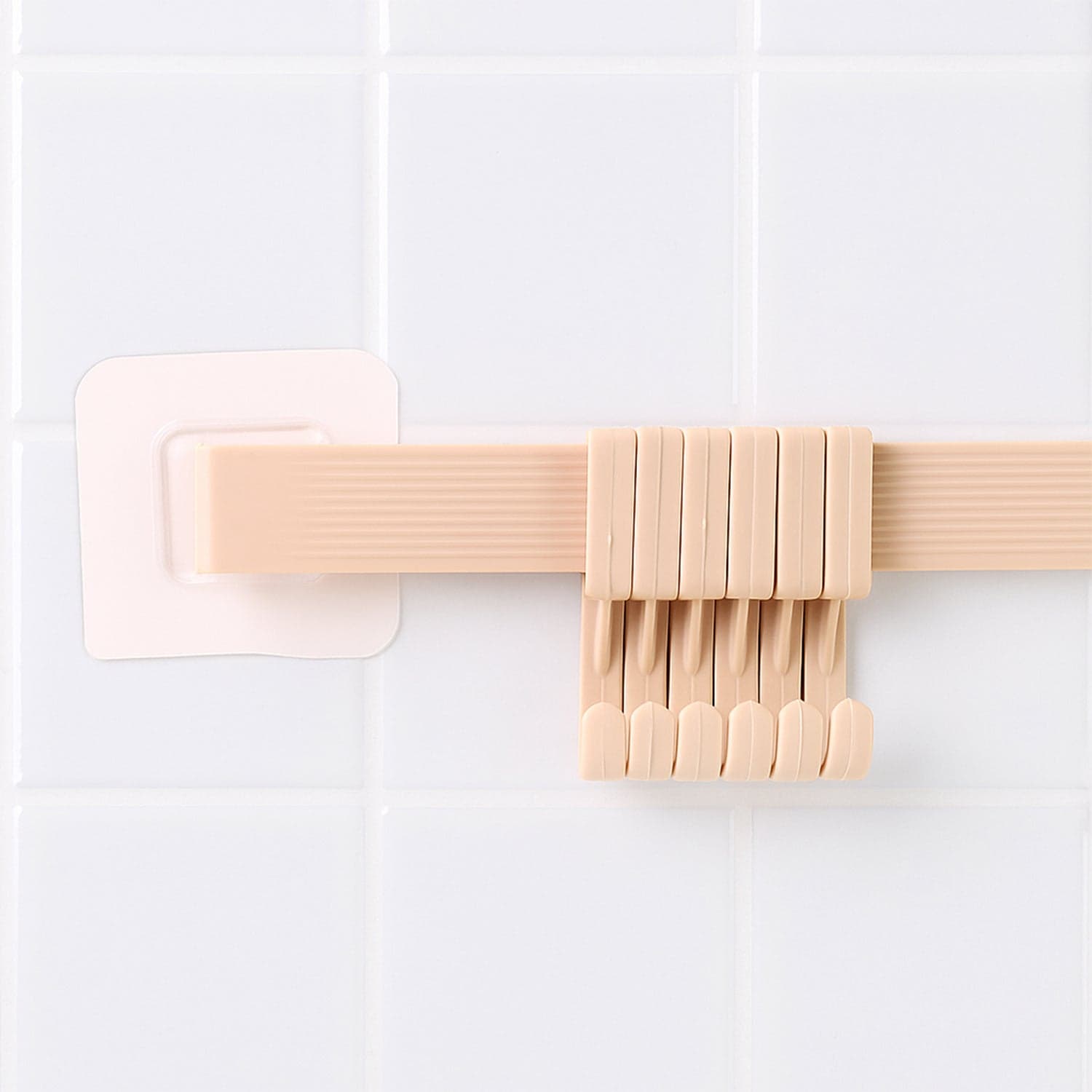 Self Adhesive 6 Hook Wall Hanging Rack 1 Pc thumbnail 7