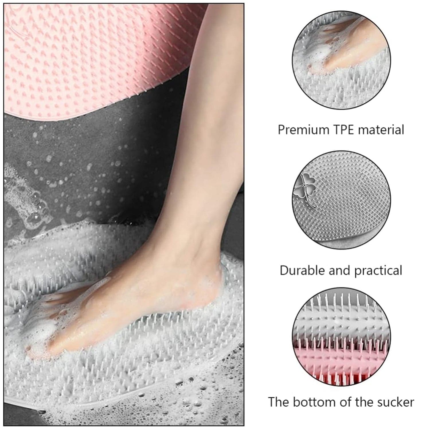 Silicone Bath Massage Cushion with Suction Cup (35—28 CM / 1 Pc) thumbnail 8