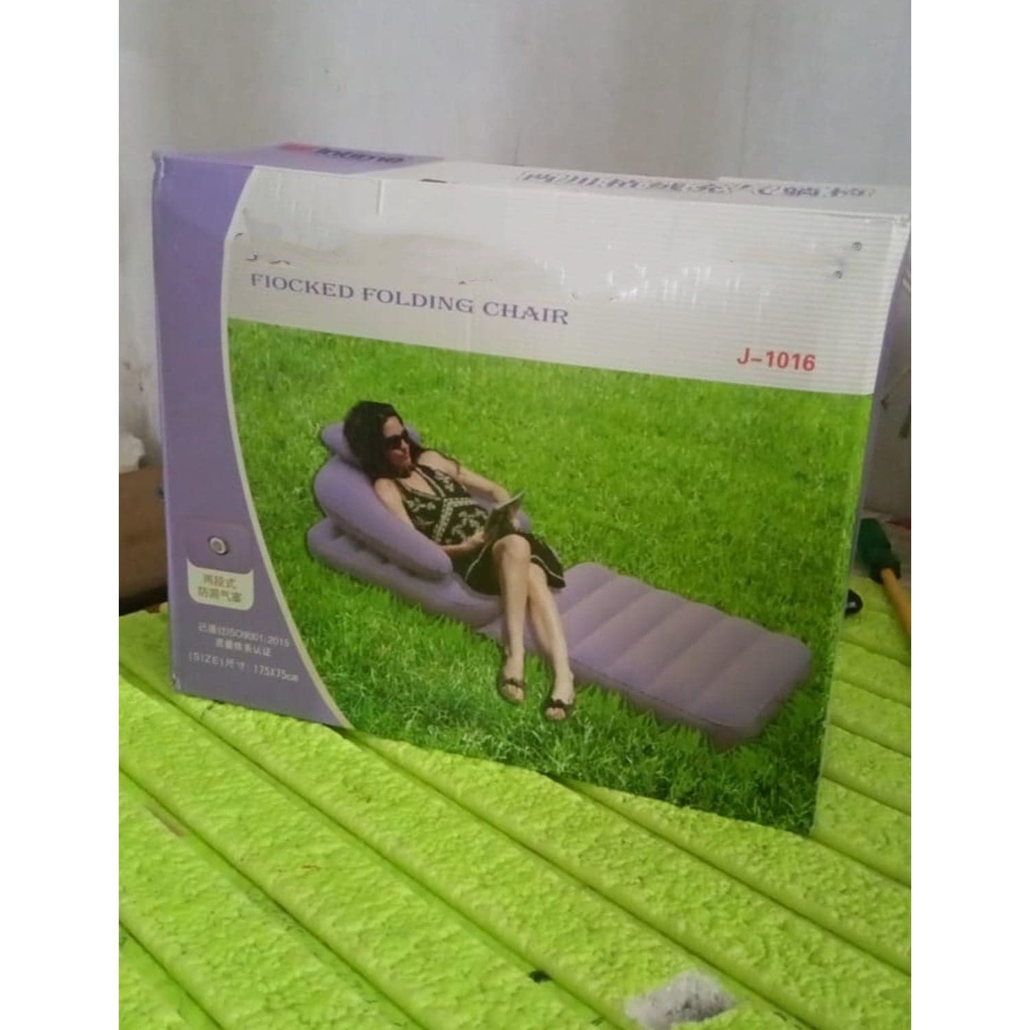 2 In 1 Air Mattress & Lounger, Portable Inflatable Mattress Air Sofa With Air Hand Pump (175—75 Cm) thumbnail 9