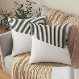 Decorative Pillow Covers Cushion Cases Soft Cotton (26 — 26 Inch / 1 Pair / 2 Pc)